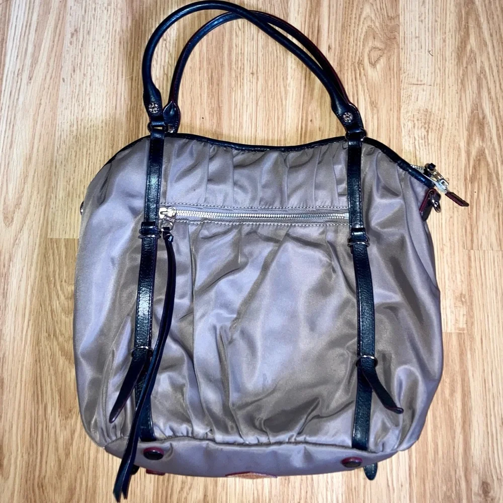 MZ Wallace Bianca Mocha Bedford Shoulder Bag Purse Dark Tan Color - Picture 2 of 11